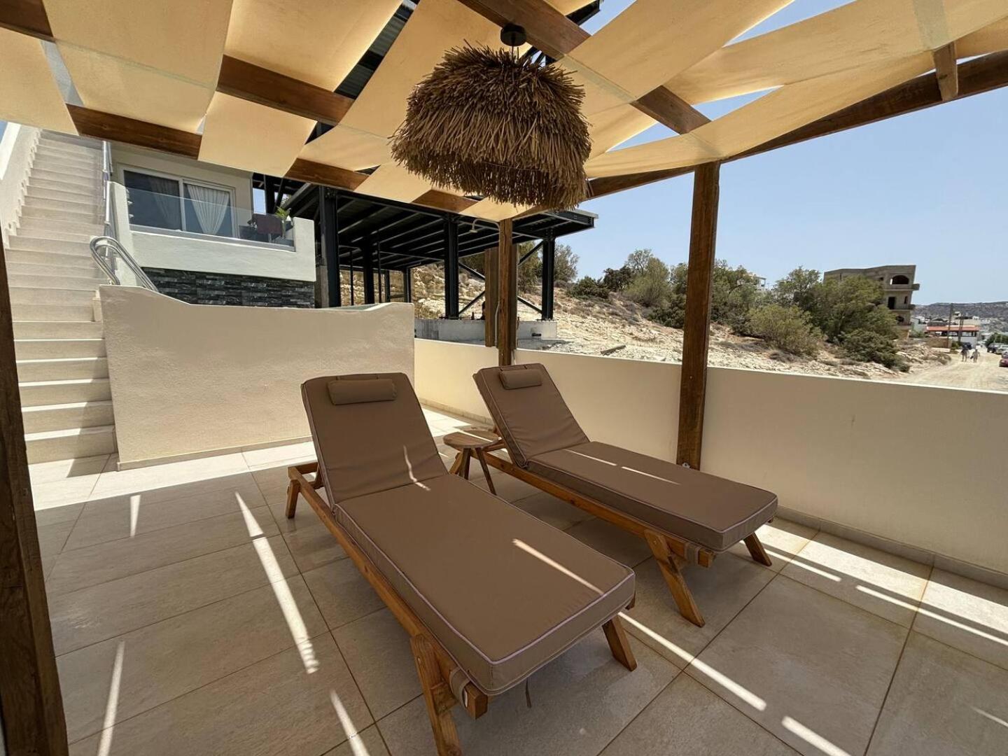 Stella & Eleni Suite With Shared Pool & Open View Kalamaki  Exterior foto